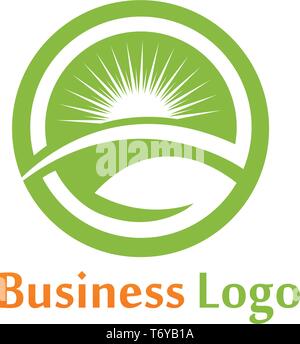 green leaf ecology nature element vector icon Stock Vector