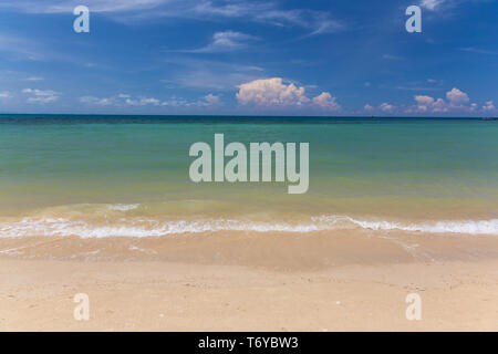 Soft wave on a beach Stock Photo