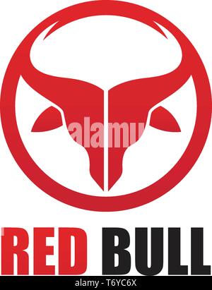 Taurus devil horn bull logo and symbols template icons app Stock Vector