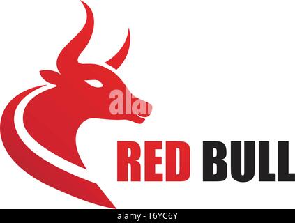 Taurus devil horn bull logo and symbols template icons app Stock Vector