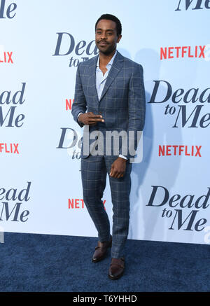 May 2, 2019 - Santa Monica, California, U.S. - 02 May 2019 - Santa Monica, California - Brandon Scott. Netflix's ''Dead to Me'' Los Angeles Premiere held at Broad Stage. Photo Credit: Birdie Thompson/AdMedia (Credit Image: © Birdie Thompson/AdMedia via ZUMA Wire) Stock Photo