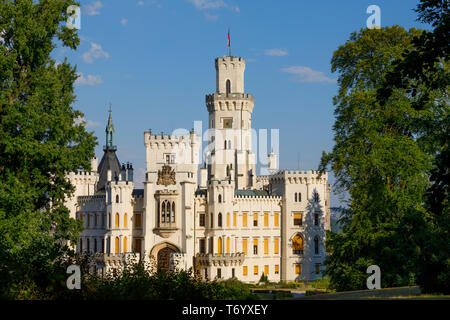 Czech Republic castle Hluboka nad Vltavou Stock Photo