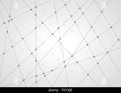 line and dot pattern background. Stock Vector