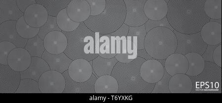 Classic circle line vector pattern background. Stock Vector