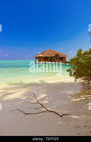 Spa saloon on Maldives island Stock Photo