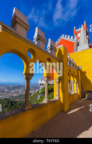 Pena Palace in Sintra - Portugal Stock Photo