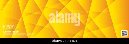 Abstract vector geometric colorful pattern background. Orange / Poster, banner template. Stock Vector
