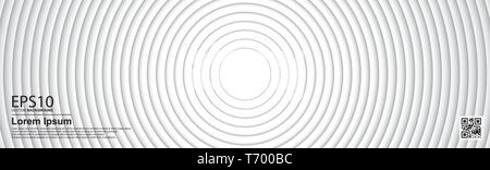 The abstract gradient gray color circle background. Stock Vector