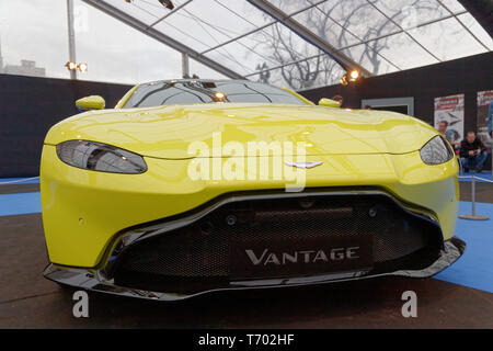 Paris, France. 31st Jan, 2019. Aston Martin Vantage at the 34th International Automobile Festival.Credit:Veronique Phitoussi/Alamy Stock Photo Stock Photo