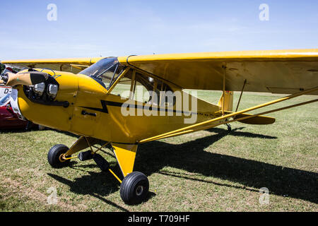 Propeller aircraft Sportflugplatz Wenden Stock Photo