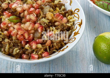 Levant Mujadara Stock Photo