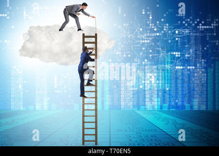 Concept of mentorship in business and career progression Stock Photo