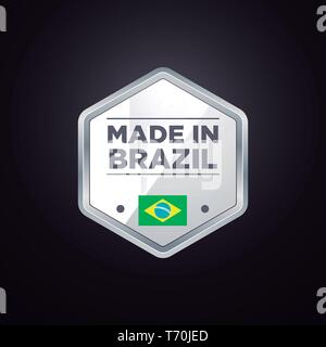 MADE IN BRAZIL Stock Vector