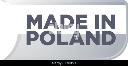 MADE IN POLAND Stock Vector