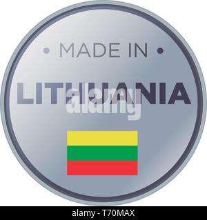 MADE IN LITHUANIA Stock Vector