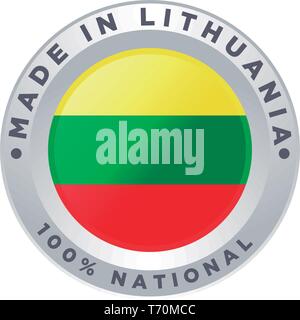 MADE IN LITHUANIA Stock Vector