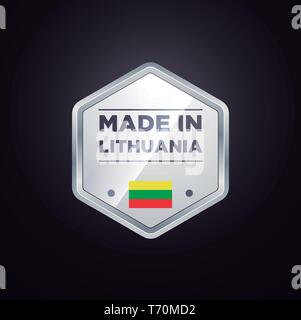 MADE IN LITHUANIA Stock Vector