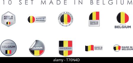 MADE IN BELGIUM Stock Vector