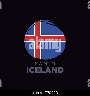 MADE IN ICELAND Stock Vector