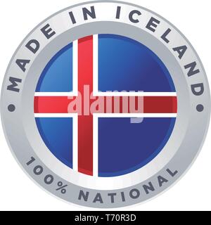 MADE IN ICELAND Stock Vector