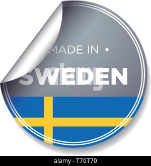 MADE IN SWEDEN Stock Vector