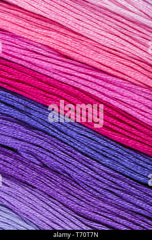 Multicolored wool - abstract fashion background Stock Photo