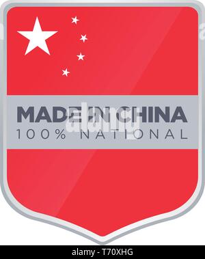 MADE IN CHINA Stock Vector