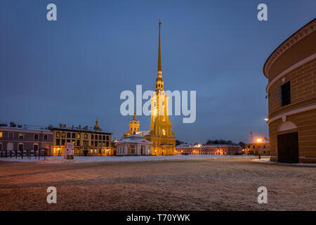 Peter and Paul Cathedral in Sankt Petersburg Stock Photo