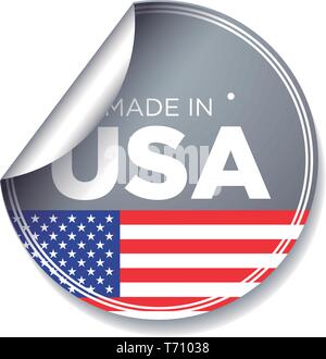MADE IN USA Stock Vector
