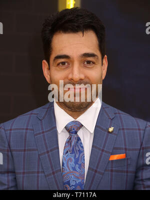 May 2, 2019 - New York City, New York, U.S. - Actor OMAR CHAPARRO attends the US premiere of Pokemon Detective Pikachu held at Military Island Times Square. (Credit Image: © Nancy Kaszerman/ZUMA Wire) Stock Photo