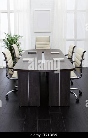 conference table in modern office Stock Photo