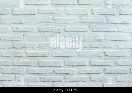 white brick wall texture for background Stock Photo