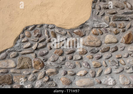 Rustic stone wall Stock Photo