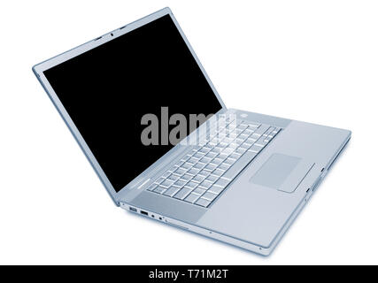 Modern laptop on a white background Stock Photo