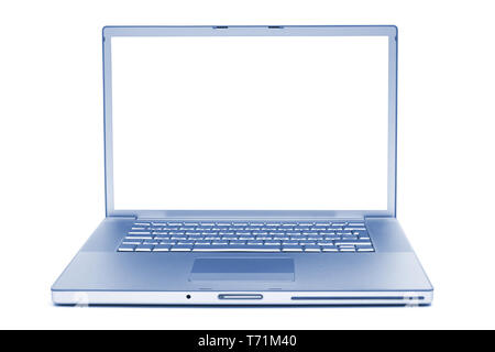 laptop on a white background Stock Photo