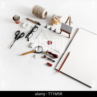 Brand identity mockup Stock Photo