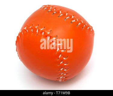 orange baseball ball on white background Stock Photo