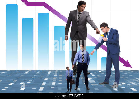 Businessmen blaming each other for failures Stock Photo