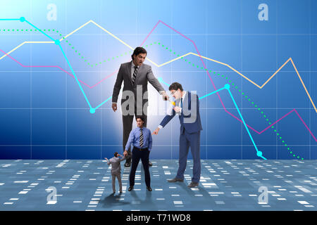 Businessmen blaming each other for failures Stock Photo