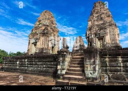 entrance in East Mebon temple, Angkor Stock Photo