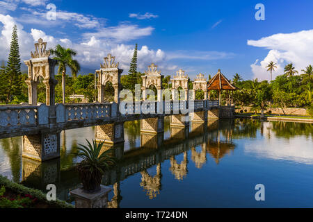 Water Palace Taman Ujung in Bali Island Indonesia Stock Photo