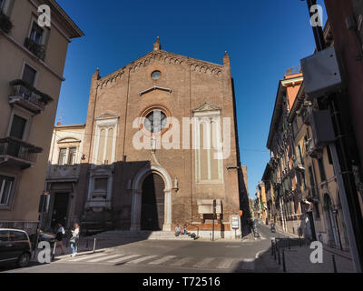 VERONA, ITALY - CIRCA MARCH 2019: Sant'Eufemia church Stock Photo