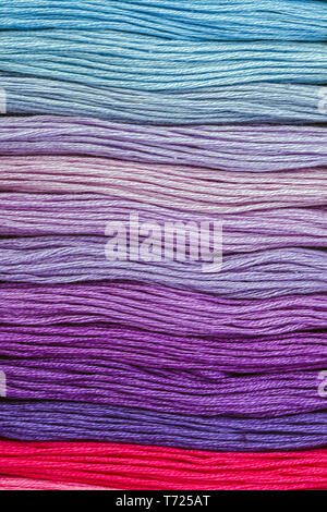 Multicolored wool - abstract fashion background Stock Photo