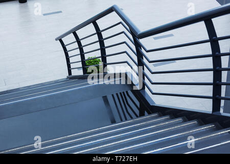 new staircase in modern building Stock Photo