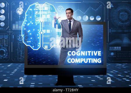 Cognitive computing concept as modern technology Stock Photo