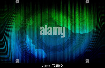 Abstract dynamic green background. Green Swirl. Circle Wave Stock Photo
