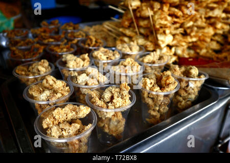 Photo of Deep fried assorted chicken innards Stock Photo