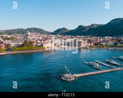 City of Como, Italy. Panoramic view Stock Photo