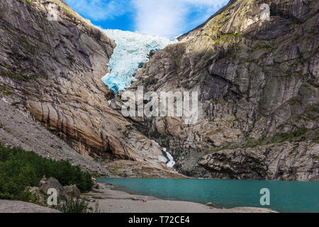 Briksdal glacier, Norway Stock Photo