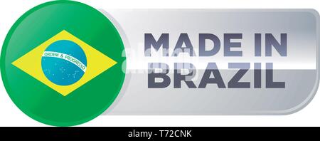 MADE IN BRAZIL Stock Vector